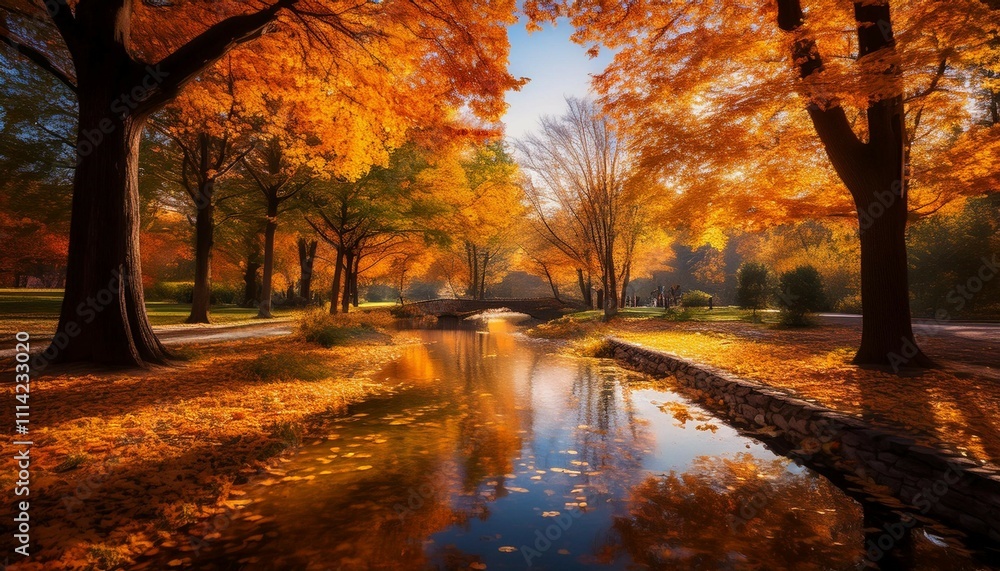 Fototapeta premium autumn park