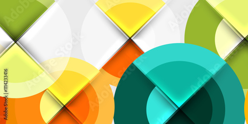 Target circle geometric abstract shapes. Vector Illustration For Wallpaper, Banner, Background, Card, Book Illustration, landing page