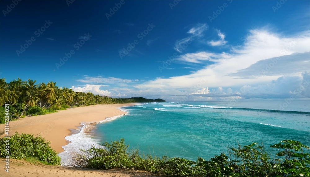 Obraz premium scenic view of beach