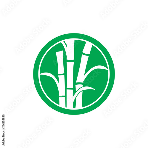 Sugar cane icon Vector Illustration design Logo template