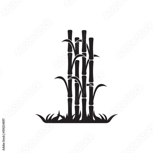Sugar cane icon Vector Illustration design Logo template
