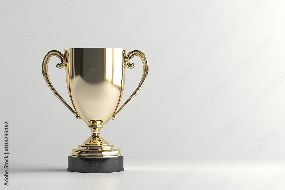 gold trophy cup with copy space gold trophy cup with copy space
