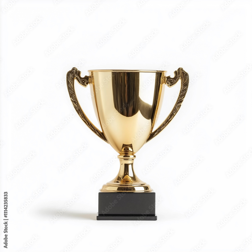 golden cup isolated on white golden cup isolated on white