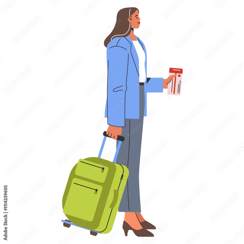 Businesswoman. Flat Vector Illustration Businesswoman. Flat Vector Illustration