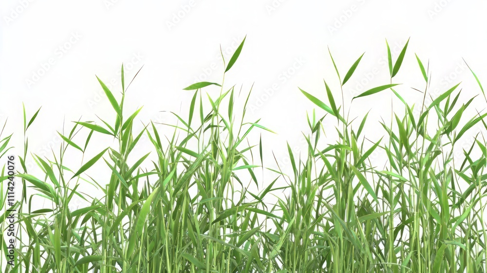 Naklejka premium Fresh Green Grass in Nature's Embrace