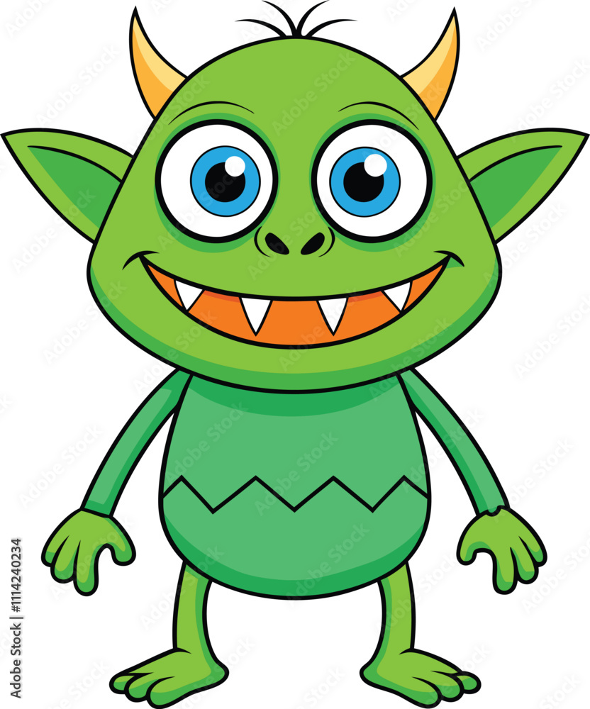Fototapeta premium Mighty Green Giant Standing Tall on White Background
