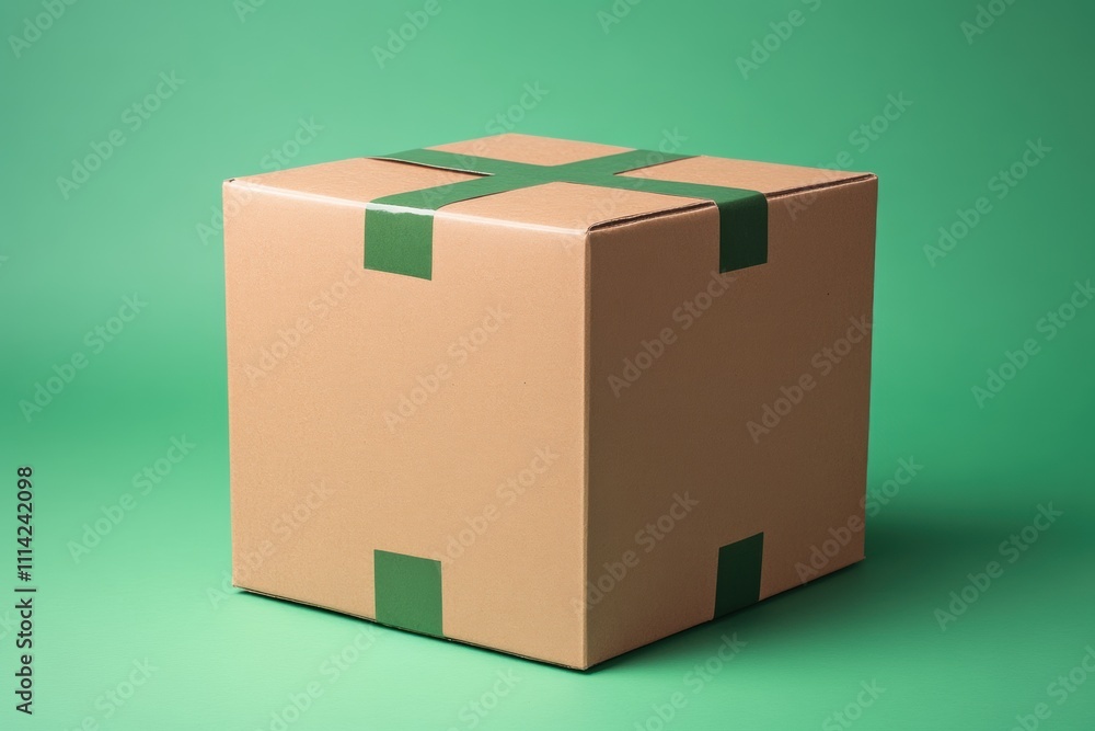 Package delivery concept studio environment product photography green ...