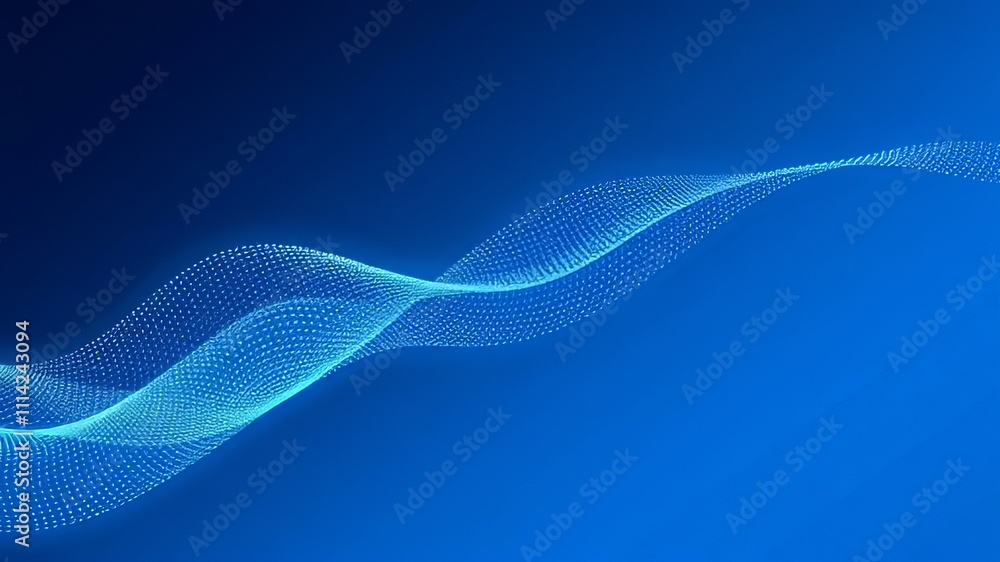 Abstract blue digital wave; dynamic futuristic energy. Abstract blue digital wave; dynamic futuristic energy.