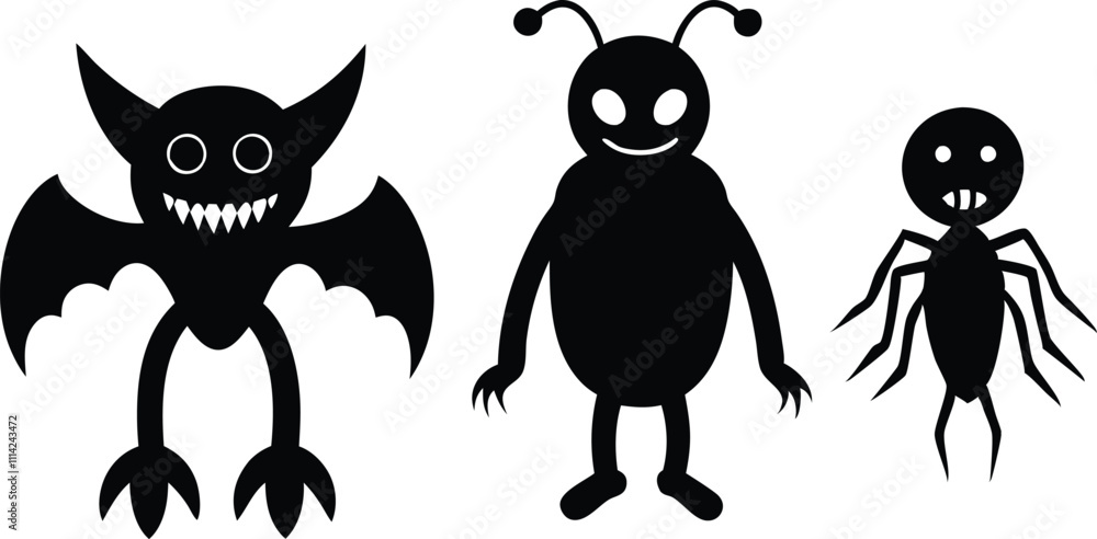 Fototapeta premium set of monsters