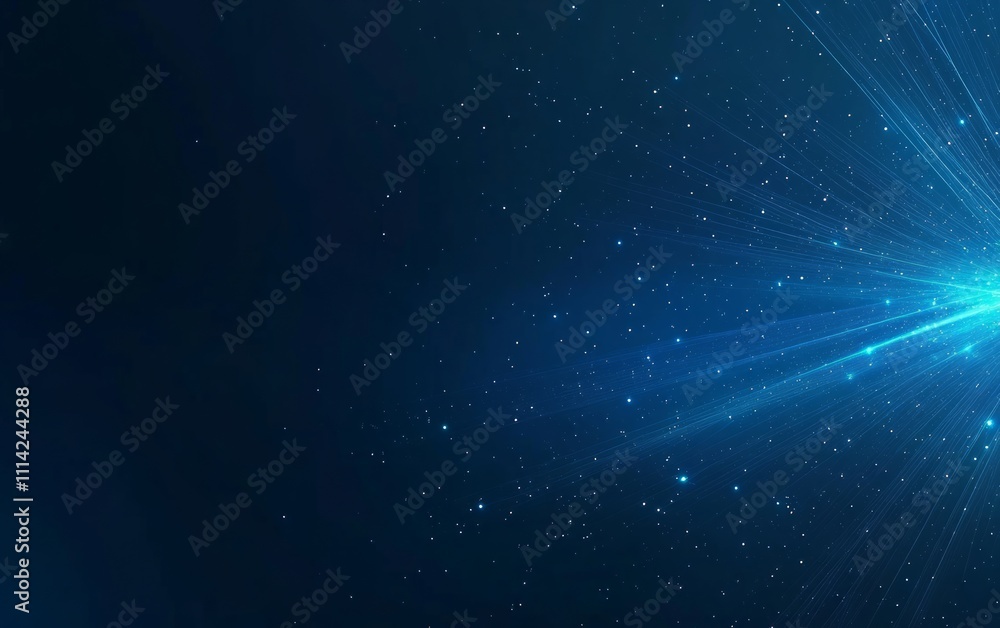 Obraz premium Cosmic Rays in Deep Space