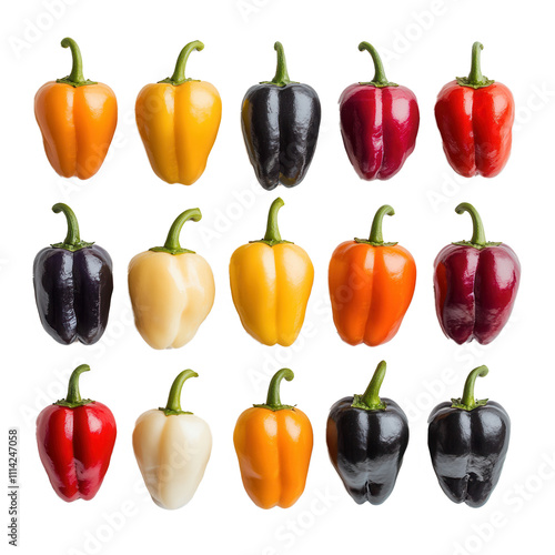 Colorful Mini Sweet Peppers Variety, Harvest, and Freshness
