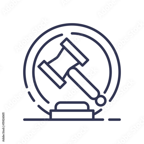 Gavel symbolizing legal authority and regulatory enforcement.