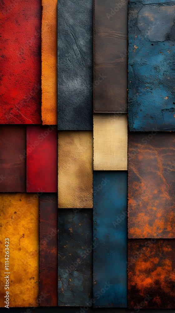 Colorful leather texture background.