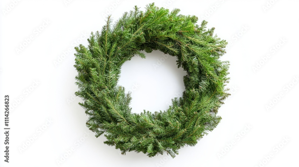 Christmas wreath isolated on white background Christmas wreath isolated on white background