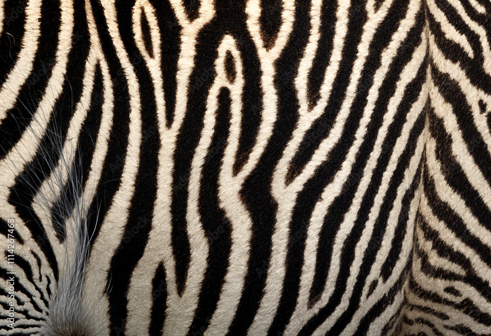 Closeup zebra stripes reveal black and white fur patterns. Closeup zebra stripes reveal black and white fur patterns.