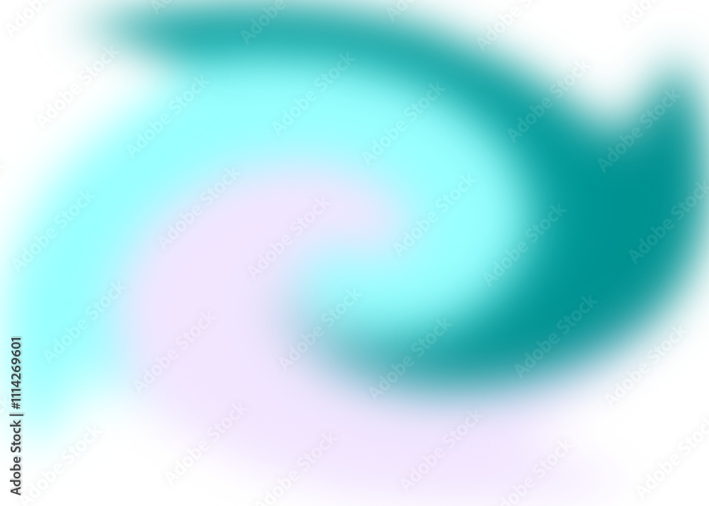 Fototapeta premium An abstract colorful transparent swirl shape spiral design element.