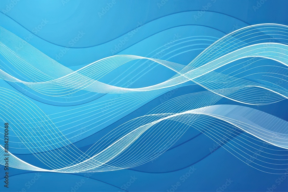 Abstract Blue Wave Lines Background Design for Presentations Abstract Blue Wave Lines Background Design for Presentations