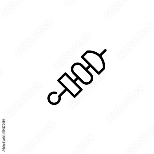 brochette line icon