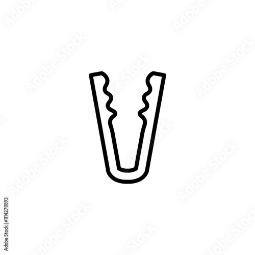 tongs line icon