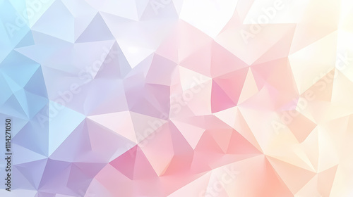 Abstract pastel triangle mosaic background with gradual color transitions. Mosaic. Illustration