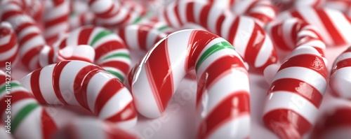 A creative minimalist design of candy canes forming sale percentages photo