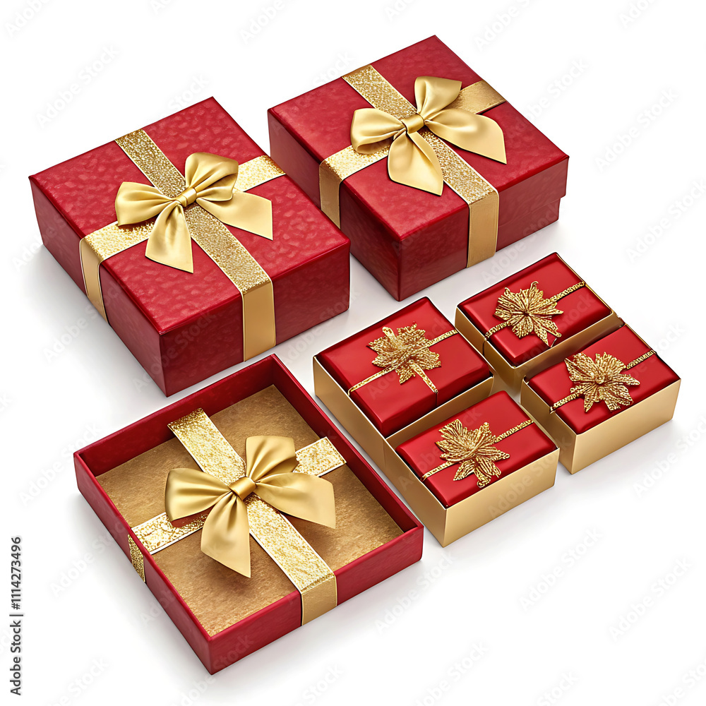 red gift box with gold ribbon red gift box with gold ribbon