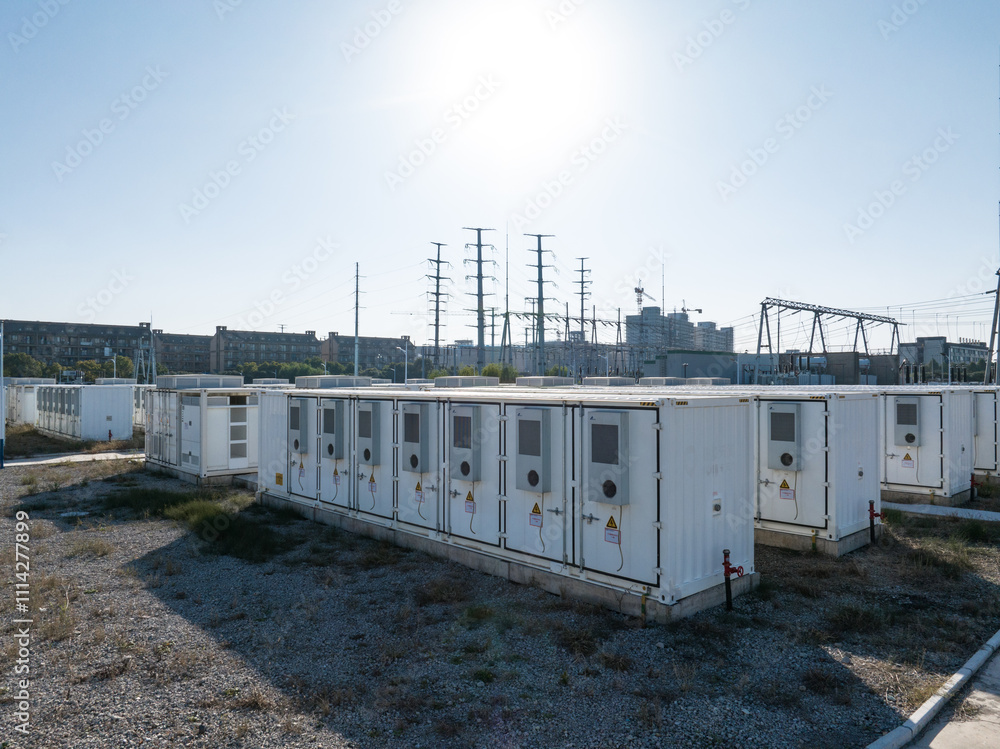 Fototapeta premium Energy storage power station