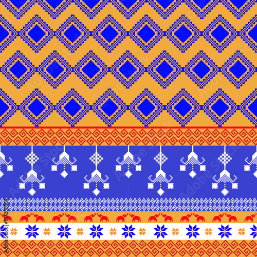 Thai style seamless pattern