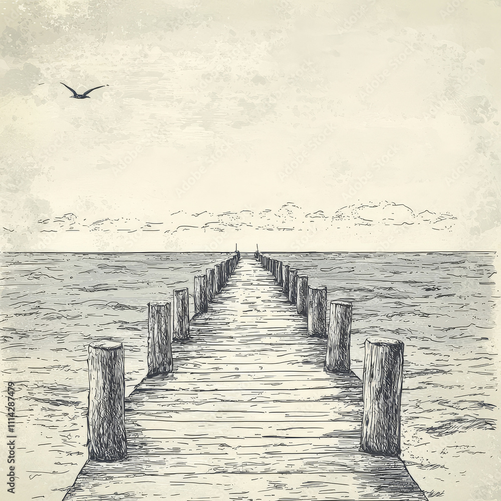 Fototapeta premium Pier view
