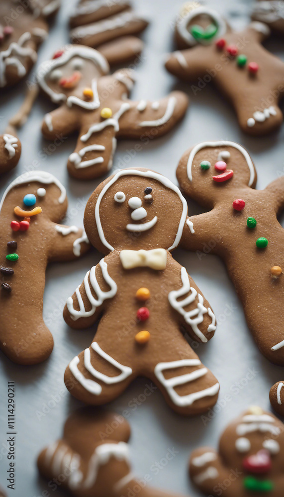 Gingerbread cookie food anthropomorphic vertical Gingerbread cookie food anthropomorphic vertical