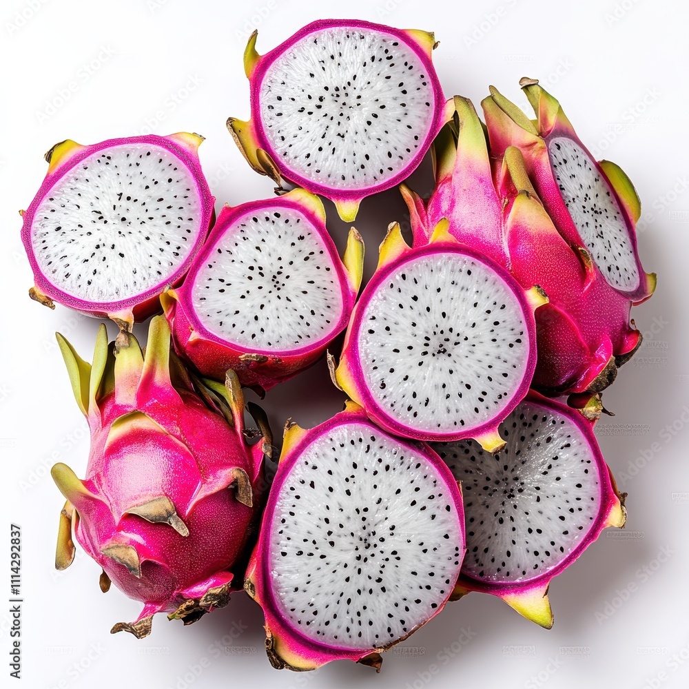 Fresh batches of dragon eye fruit displayed on a white backdrop. Fresh batches of dragon eye fruit displayed on a white backdrop.
