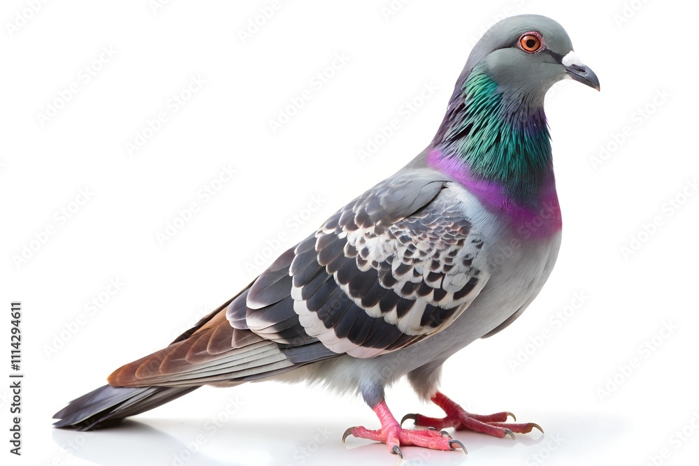 Obraz premium pigeon isolated on white background