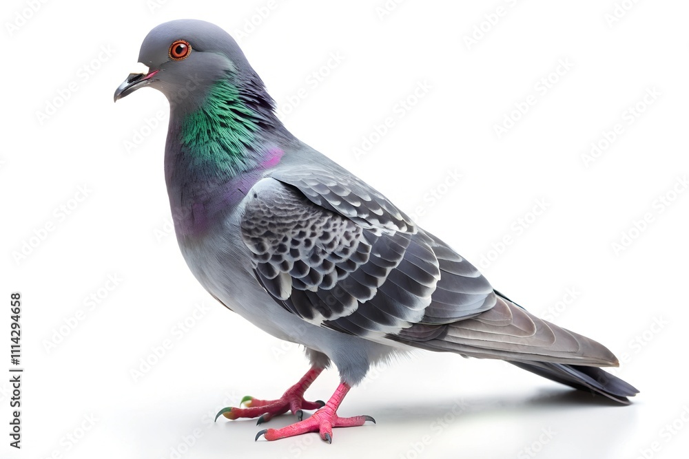 Fototapeta premium pigeon isolated on white