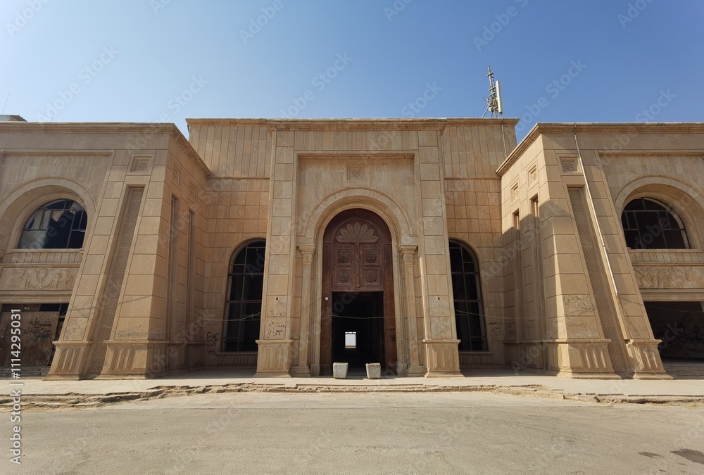 Saddam Hussein`s Deserted Palace in Babylon in Iraq Saddam Hussein`s Deserted Palace in Babylon in Iraq