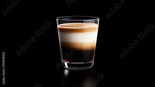 Wallpaper Mural Stylish Iced Coffee with Layers of Dark Coffee Torontodigital.ca