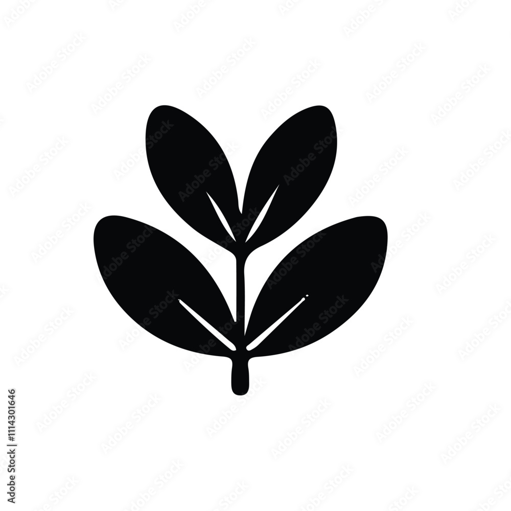Leaf Vector Icon – AI-Generated Nature Clipart & Leaf Design Illustration