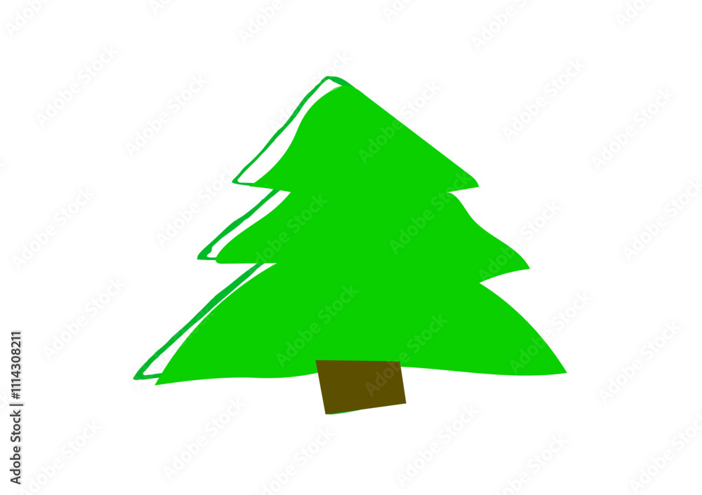 Fototapeta premium green christmas tree