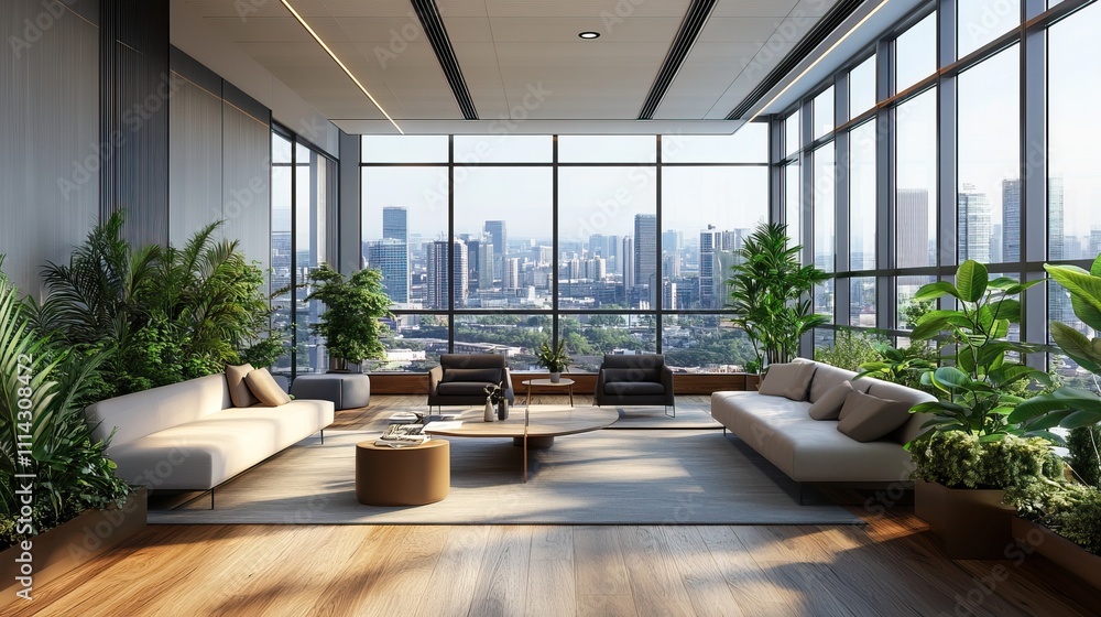 Modern Office with City View Modern Office with City View