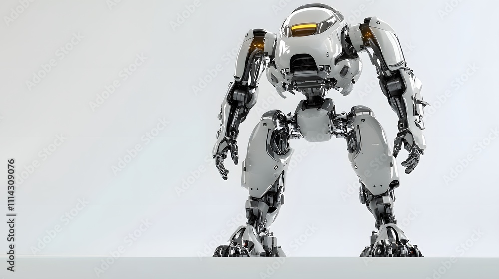 Graphite Grey Robot on a White Isolated Surface, Capturing the Dynamics of Modern Robotics Graphite Grey Robot on a White Isolated Surface, Capturing the Dynamics of Modern Robotics