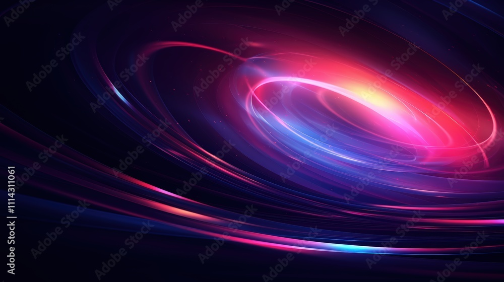 Vibrant abstract swirl of colors in space Vibrant abstract swirl of colors in space