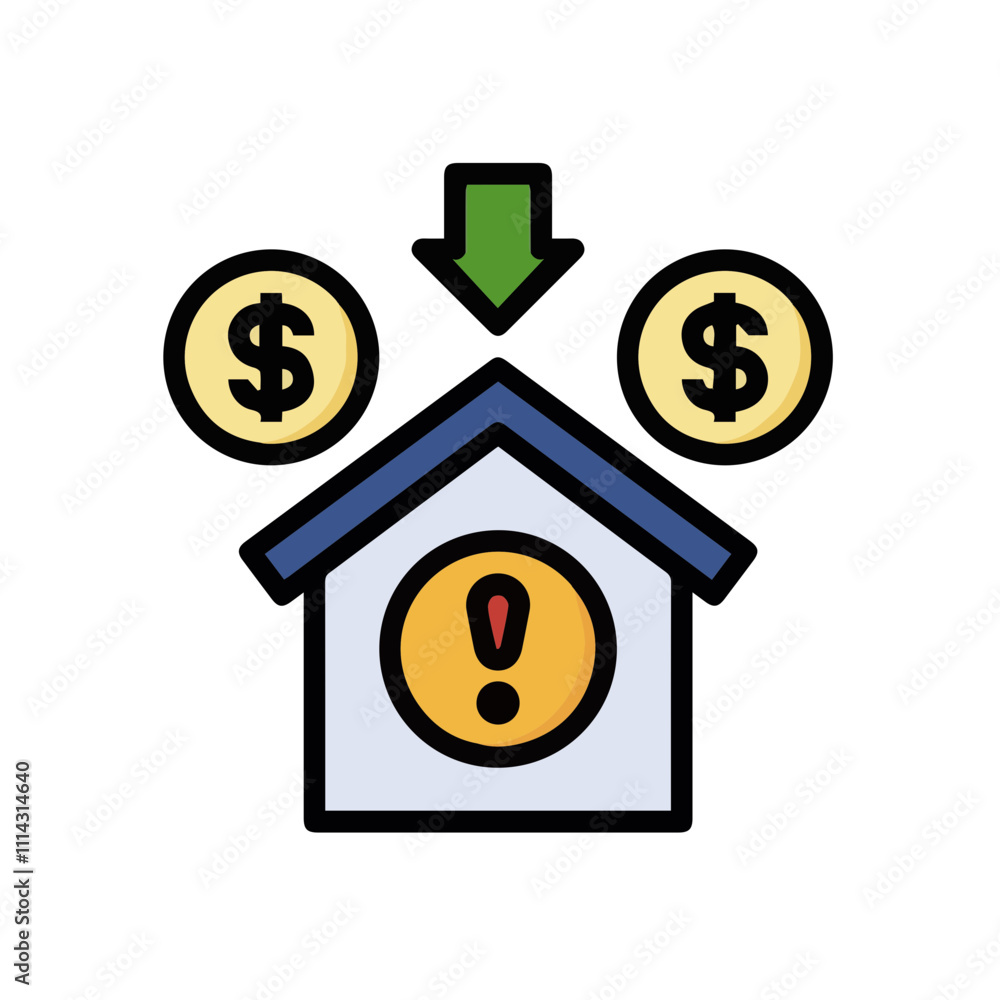 Warning attention icon symbol vector image Illustration Warning attention icon symbol vector image Illustration