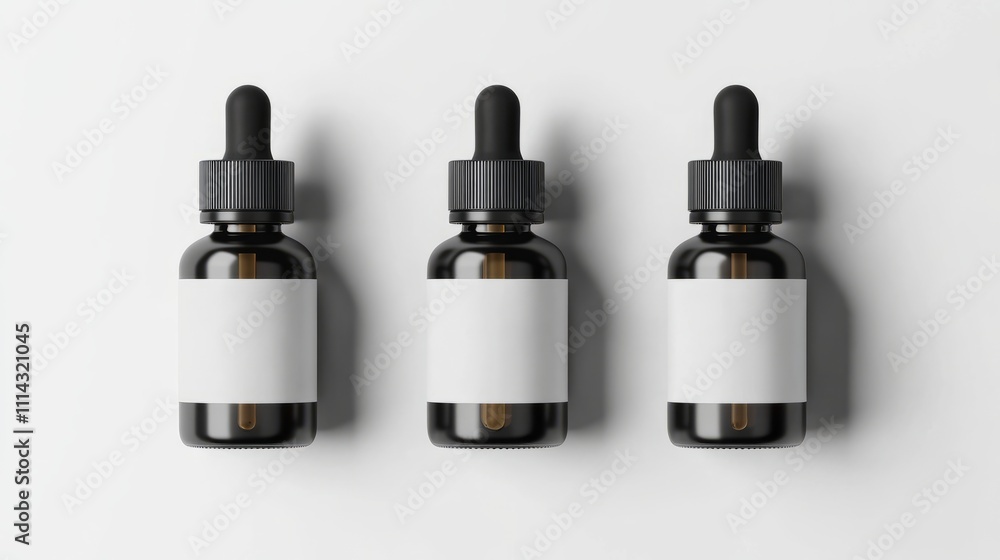 dropper bottle product packaging for beauty and skincare on white background dropper bottle product packaging for beauty and skincare on white background