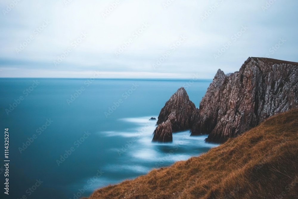 Fototapeta premium Coastal Cliffs Dramatic Ocean Seascape