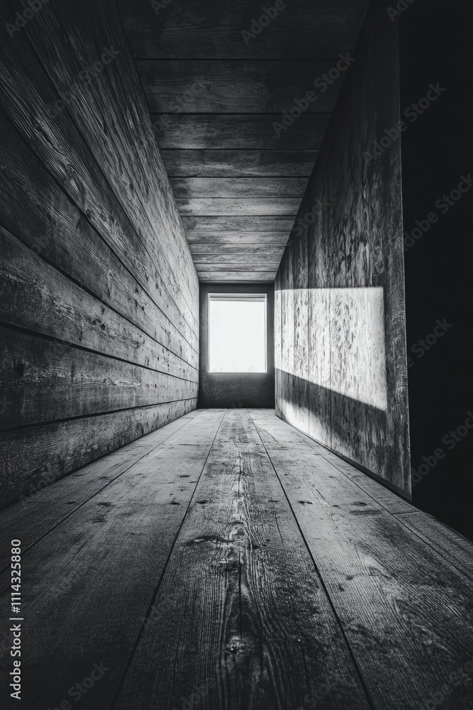 Empty black and white room Empty black and white room