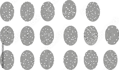 collection of fingerprint design 