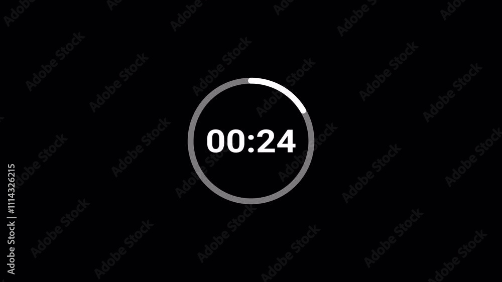 30 second countdown timer animation from 30 seconds to 0 seconds with alpha channel , 30 second countdown timer on a transparent background. 30 second countdown timer animation from 30 seconds to 0 seconds with alpha channel , 30 second countdown timer on a transparent background.