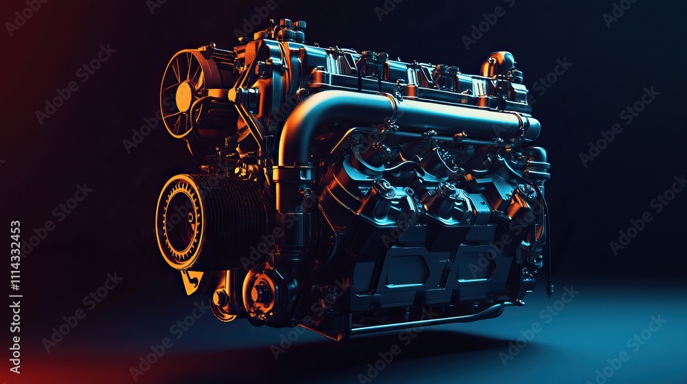 Fototapeta premium Powerful Engine