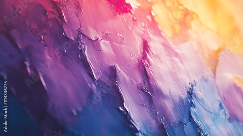 Colorful abstract texture creating a vibrant atmosphere in a modern art display