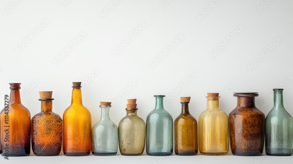 Bottle glass jar white background. Bottle glass jar white background.