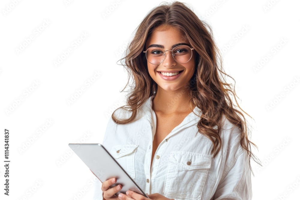 A person looking at a tablet screen A person looking at a tablet screen